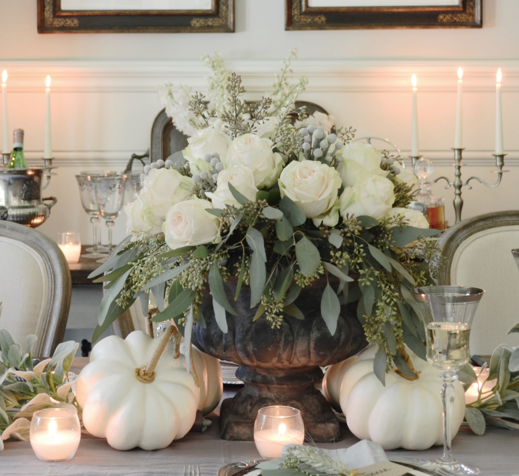 A Neutral Thanksgiving Table