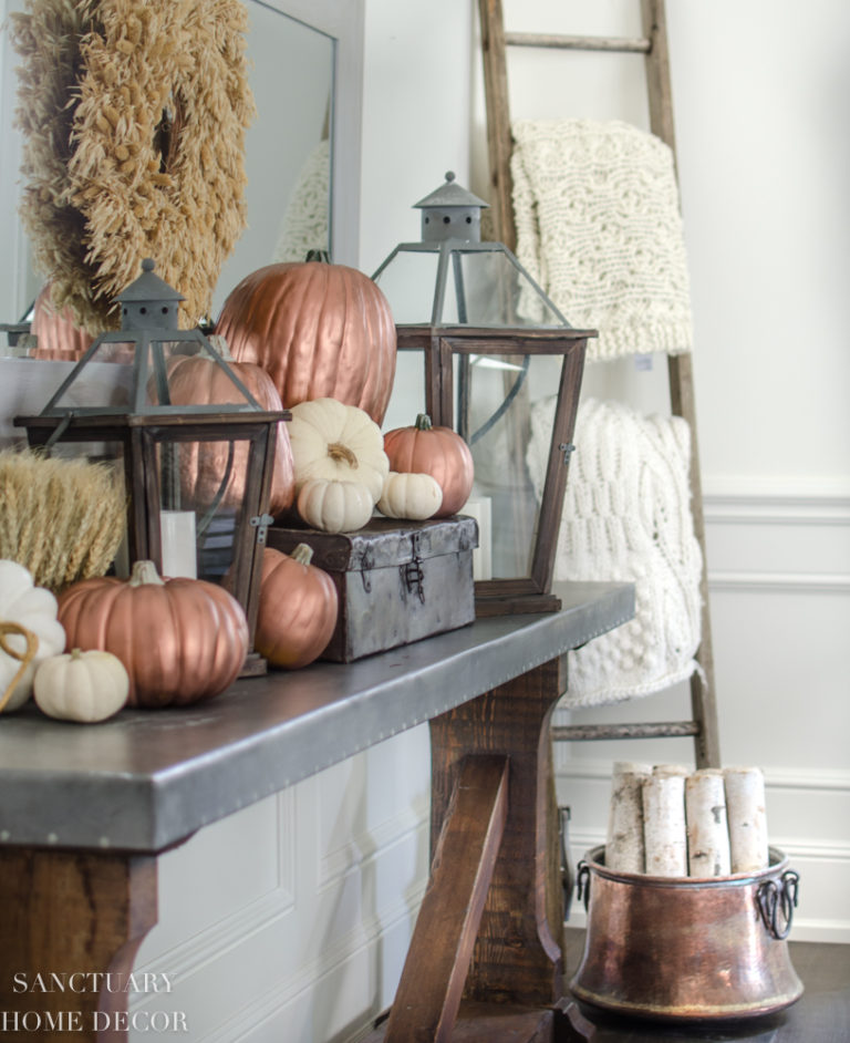 Neutral Fall Decorating-My Home Tour - Sanctuary Home Decor