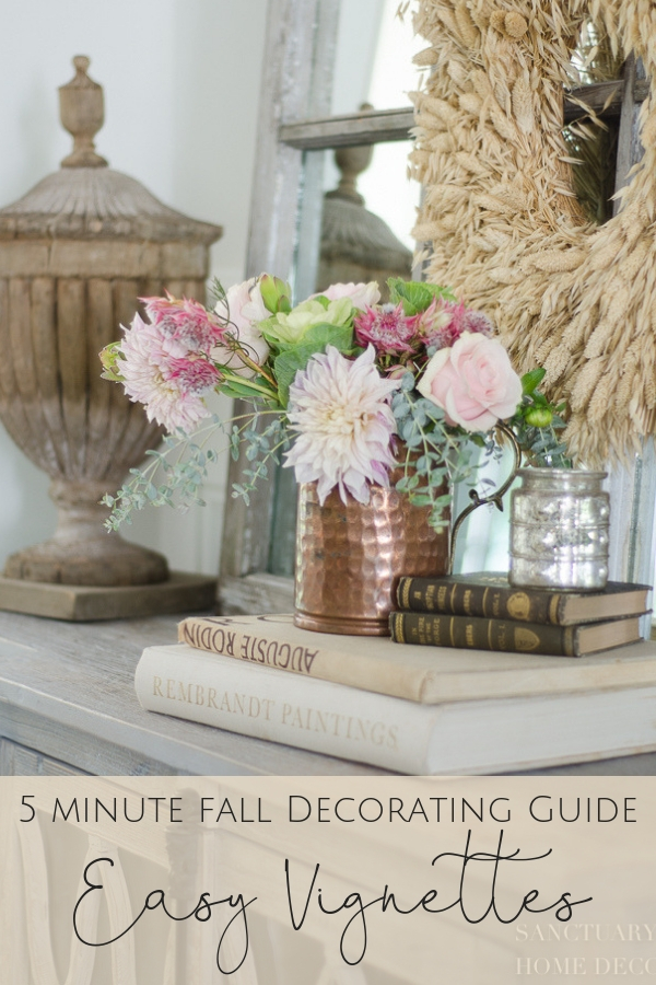 5 Minute Fall Decorating Guide-Easy Vignettes