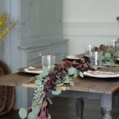 How To Make a Fresh Greenery Table Garland