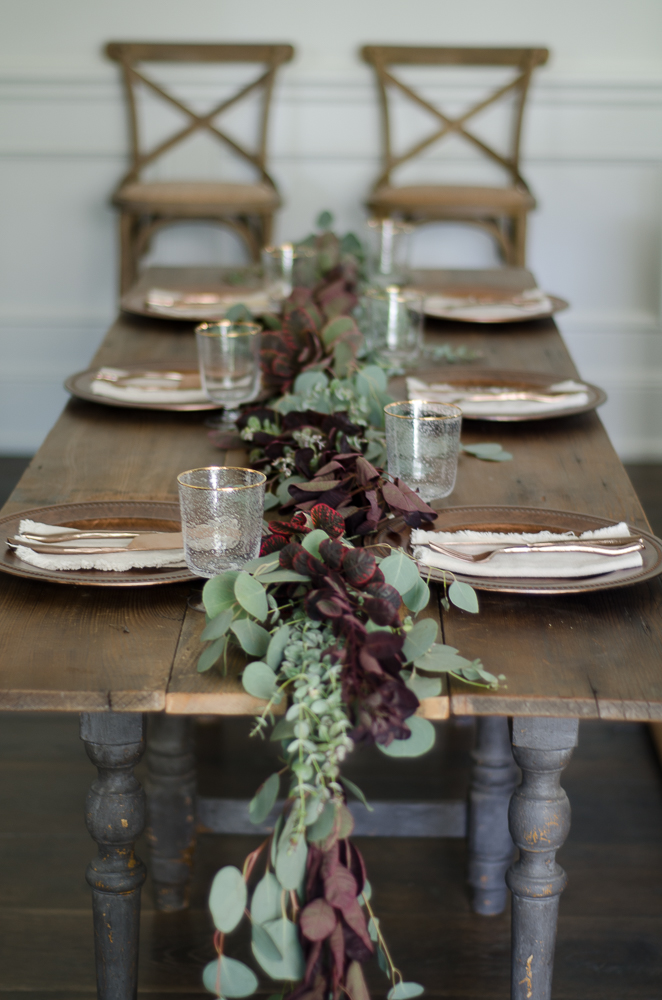How to make a fresh table garland