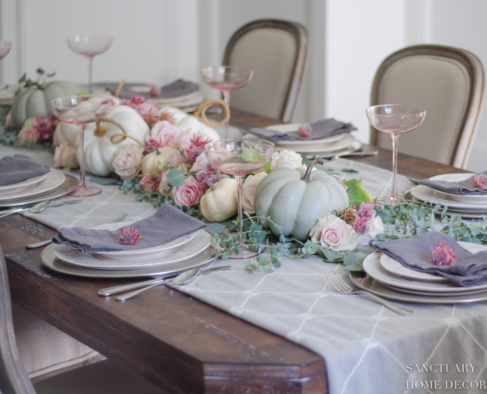 Pastel Thanksgiving Table