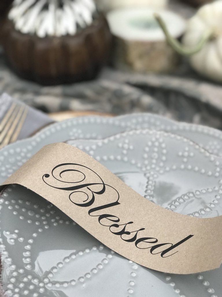 Thanksgiving printable for table setting