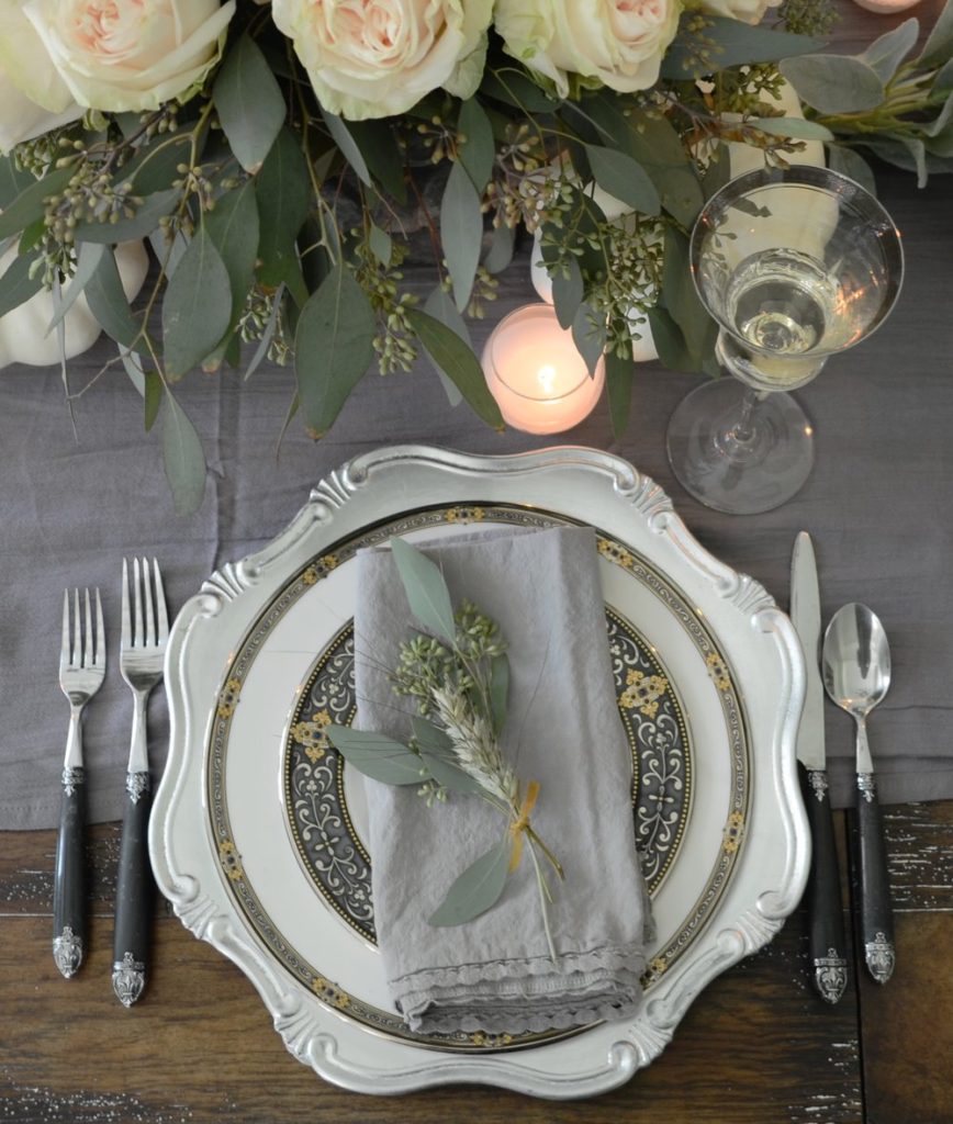 How To Set a Thanksgiving Table in Warm Fall Colors - Sanctuary Home Decor