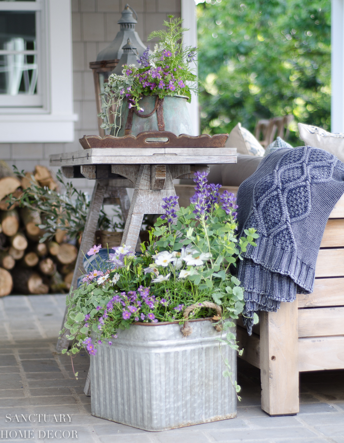 How to Create Stunning Planters with Faux Flowers for your Summer Porch