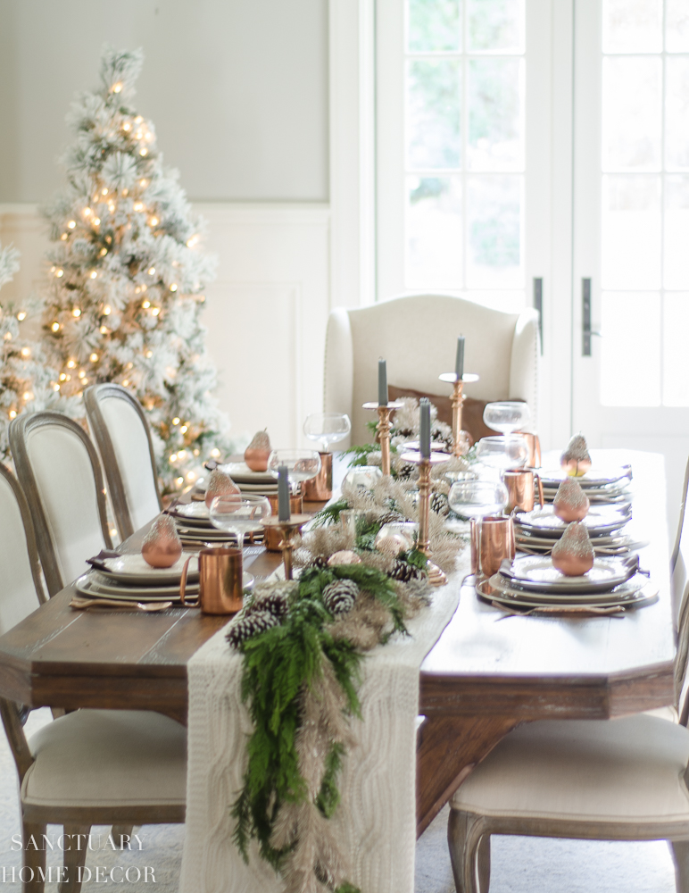 Vintage Christmas Table Setting - Sanctuary Home Decor