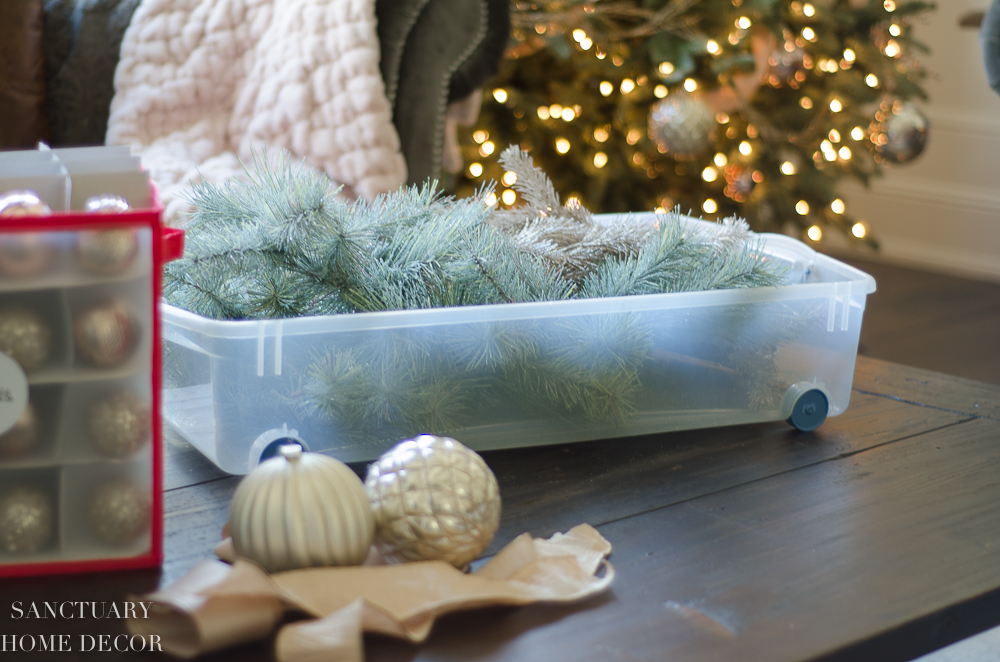 Packing Up Christmas Decorations  Practical & Inexpensive Solutions That  Work!