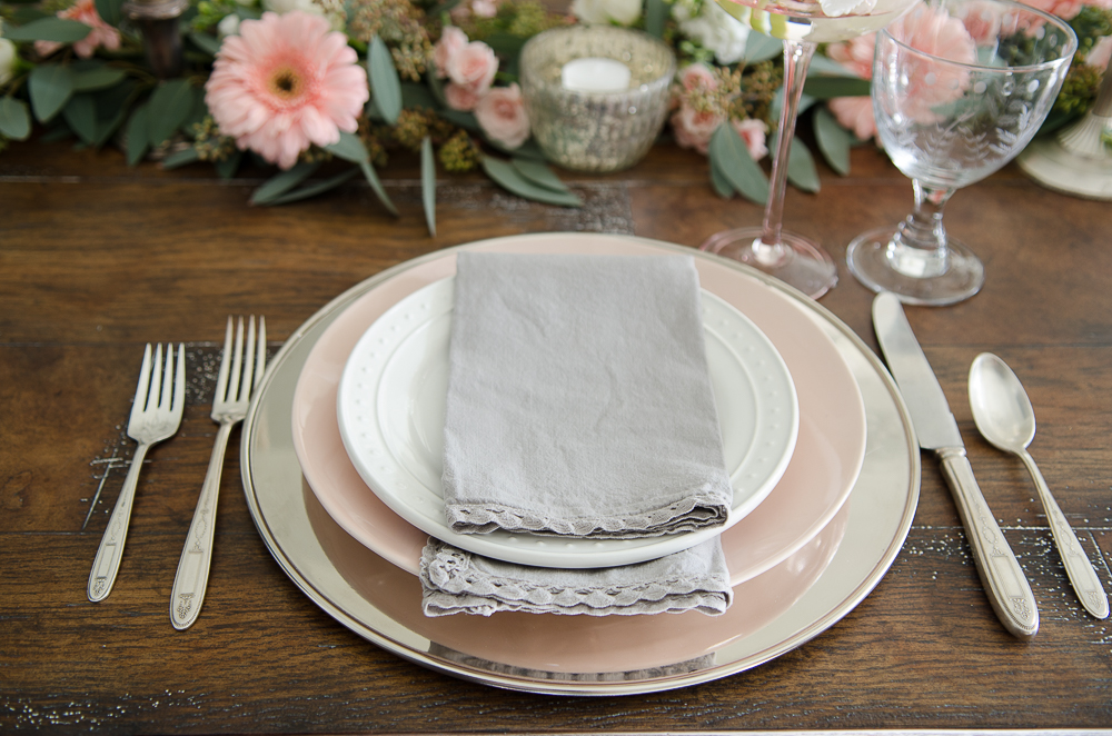 wedding place settings white