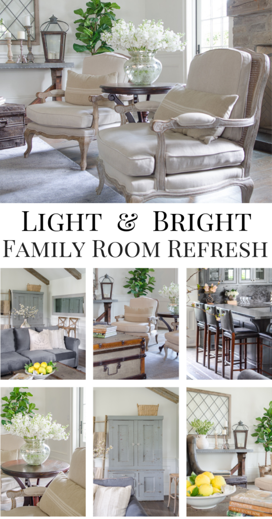 Light and Bright family room refresh in 5 easy steps