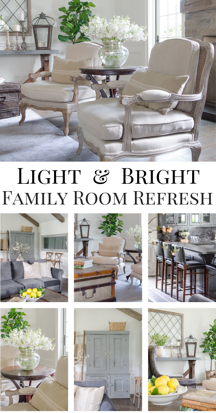 Light and Bright Family Room Refresh in 5 Easy Steps - Sanctuary Home Decor