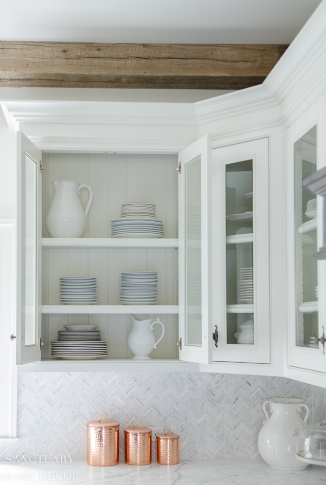 Tips & Ideas For How To Organize Glassware in your Kitchen Display Cabinet