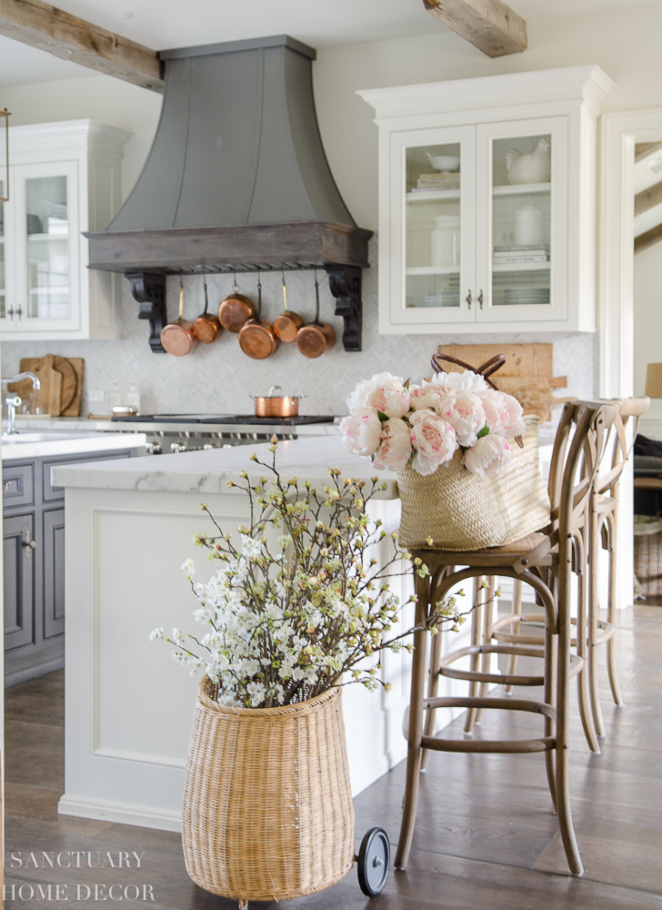 Kitchen Spring Decor Ideas on a Budget - MY 100 YEAR OLD HOME