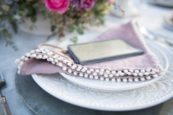 Pretty in Pink Spring Tablescape in the Garden - Sanctuary Home Decor