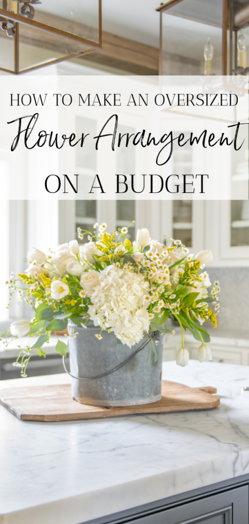 How To Make An Oversized Flower Arrangement On A Budget - Sanctuary Home  Decor