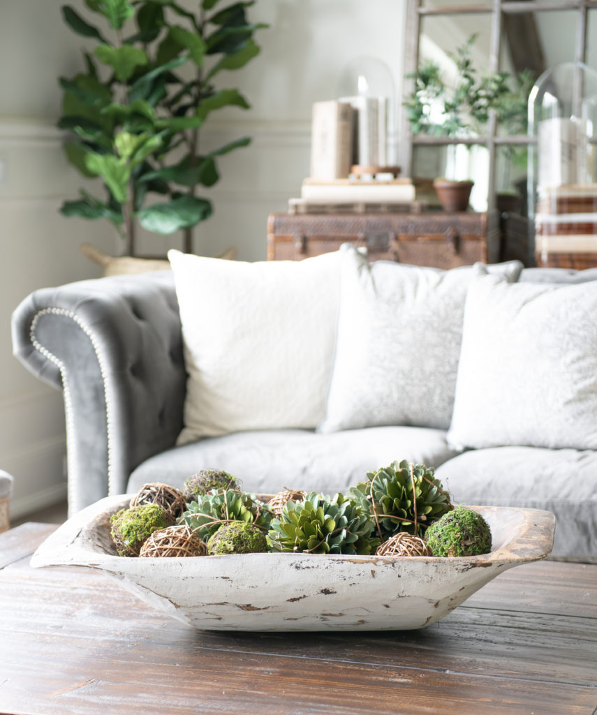 Beautiful Spring Decorating Ideas with Dough Bowls
