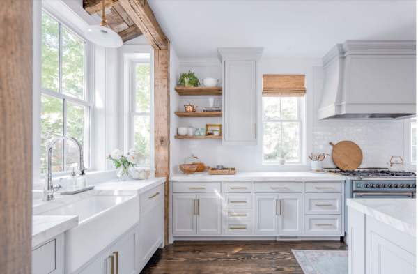 The 15 Most Beautiful Modern Farmhouse Kitchens On Pinterest   Thinkcuttingedge.comportfolio Itemwellesley Renovation 600x393 