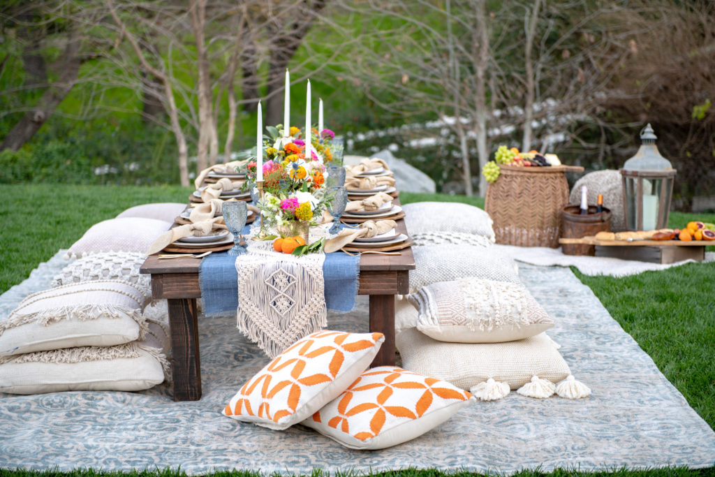Picnic set up-outdoor food photography and styling