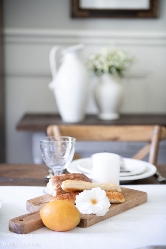 A Fresh White Farmhouse Table Setting