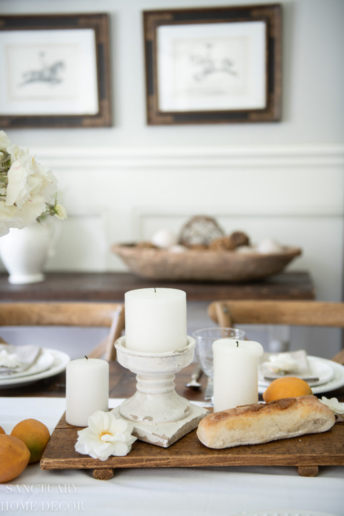 A Fresh White Farmhouse Table Setting