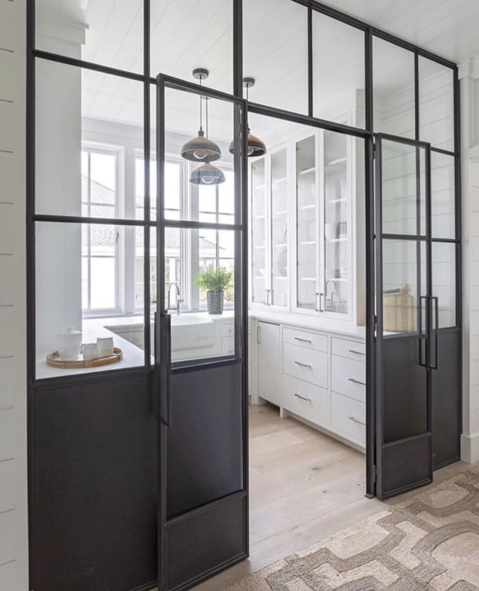 Pantry with steel doors