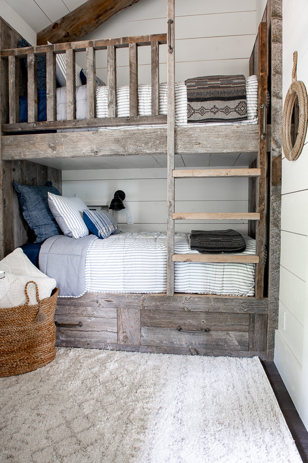 Built-in bunk beds - Barn wood