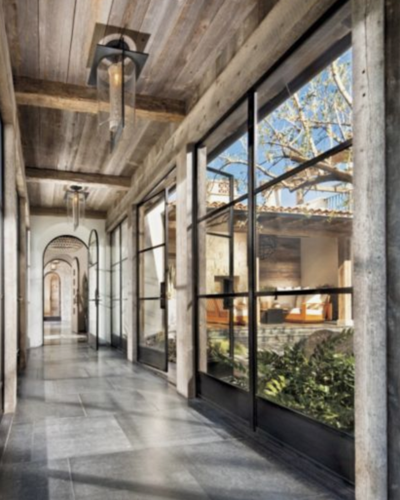 reclaimed wood ceiling