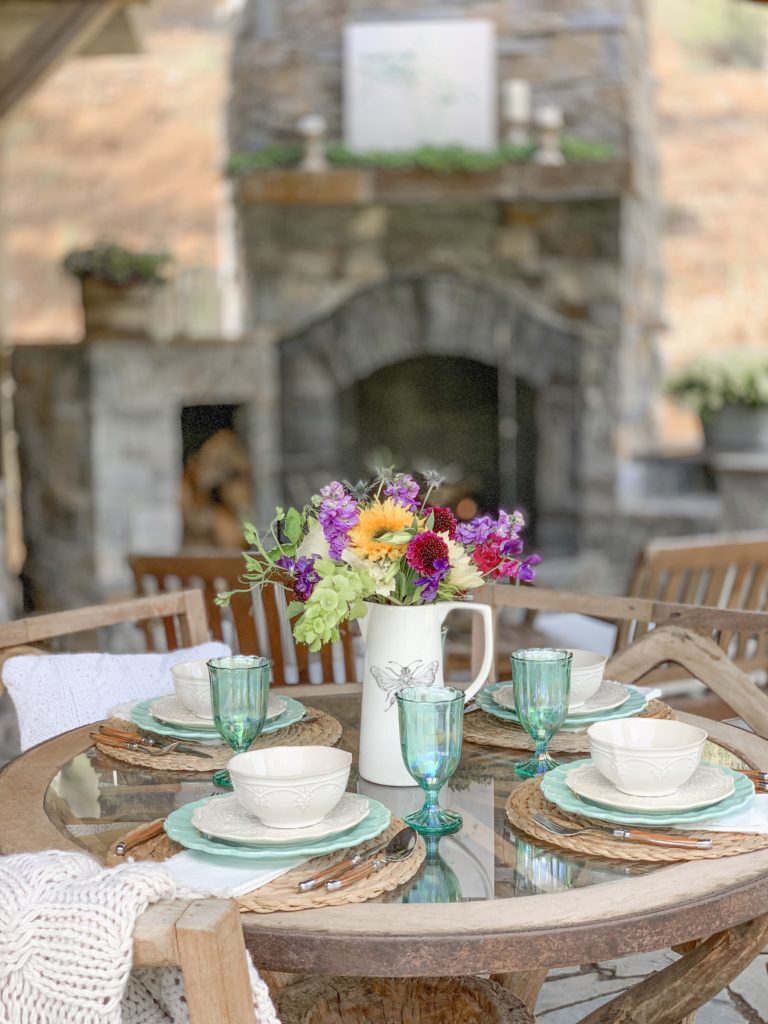 Vintage Chic Decor On Our New Outdoor Patio Sanctuary Home Decor