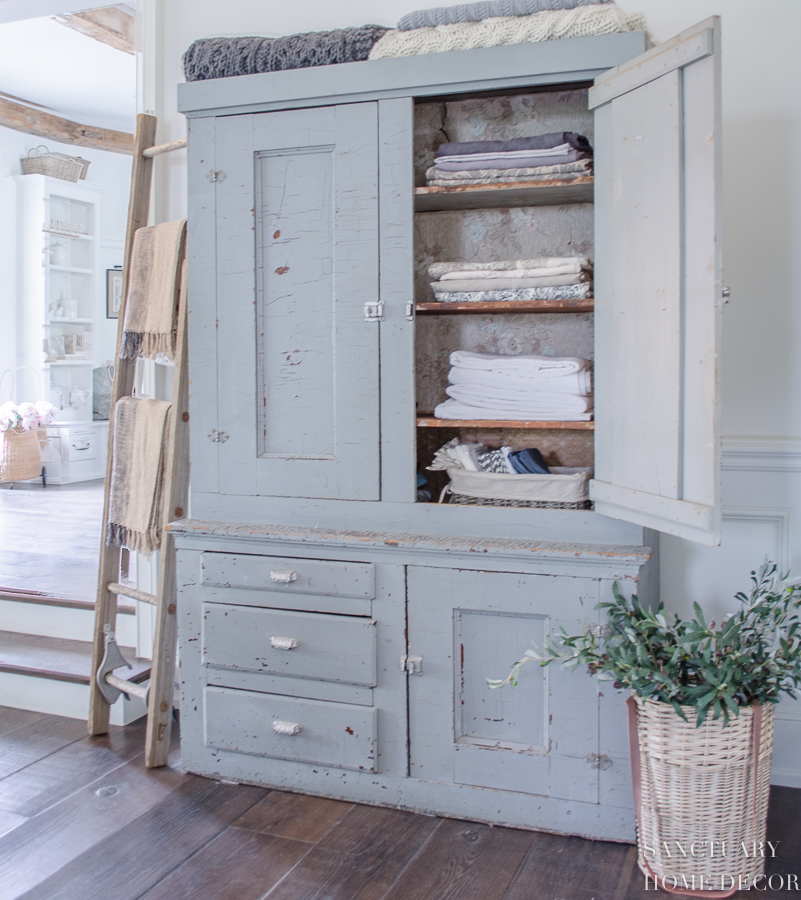 Chippy linen cabinet 