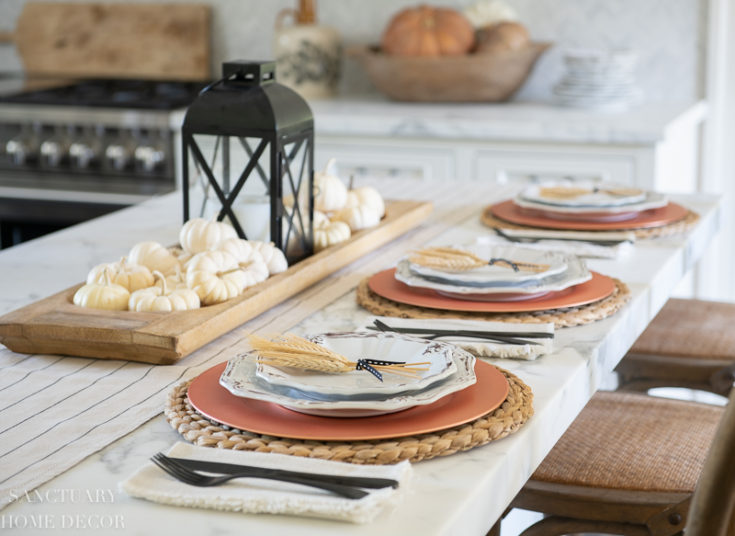 Easy and Casual Fall Harvest Table Setting Sanctuary Home Decor