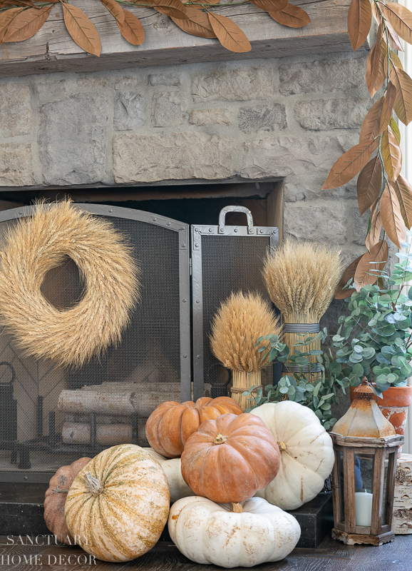 Fall Fireplace Decorating Tips - Sanctuary Home Decor