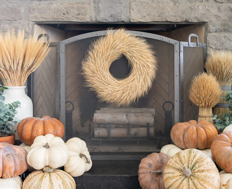 Fall Fireplace Decorating Tips - Sanctuary Home Decor