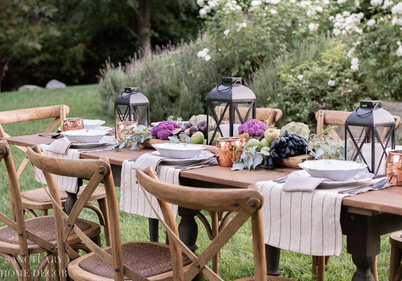 5 Steps to Set an Outdoor Thanksgiving Table - Sanctuary Home Decor