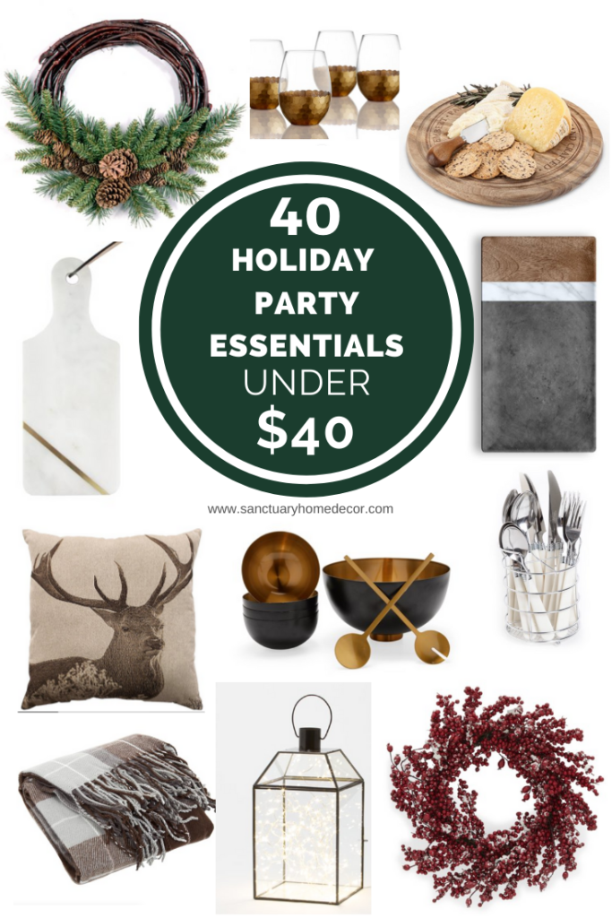 40 Holiday Party Essentials under $40 - Sanctuary Home Decor