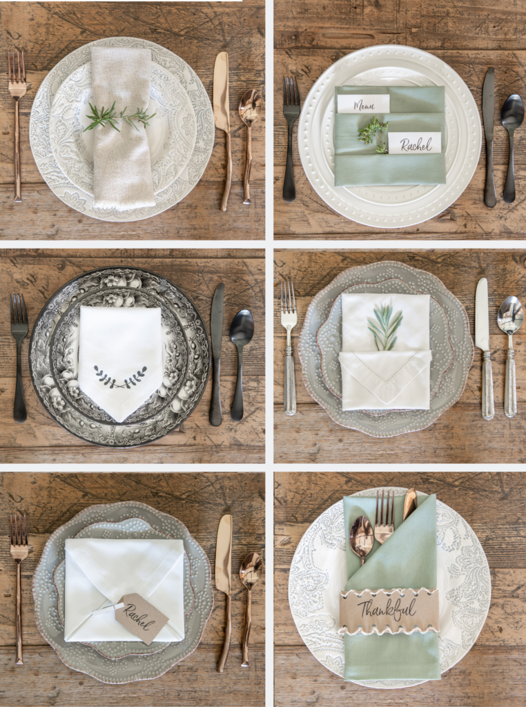 Table Setting Tips: 3 Menu Napkin Folds – Idea Land