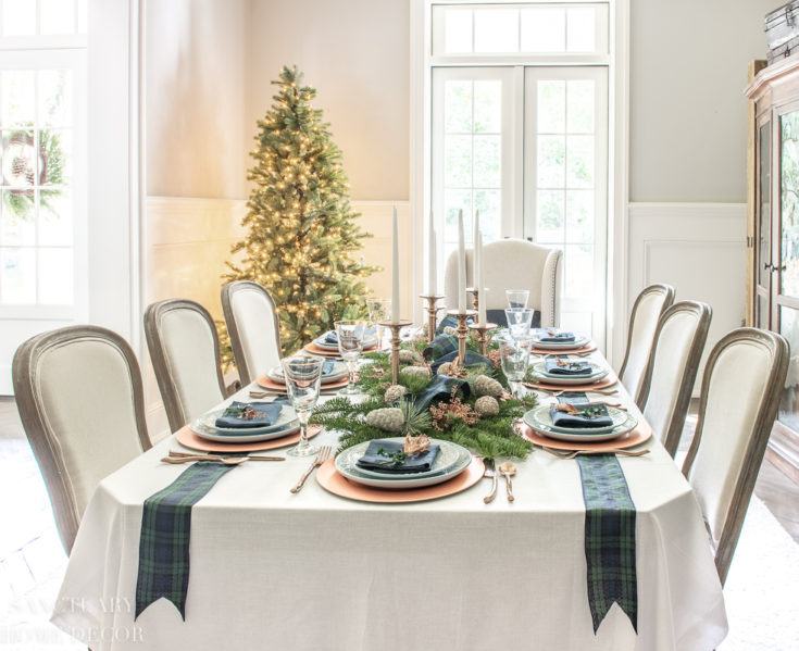 An Easy Christmas Centerpiece for a Long Table - Sanctuary Home Decor