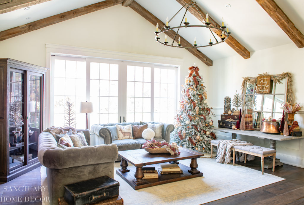 Christmas Decorating Ideas In Copper Burgundy Sanctuary