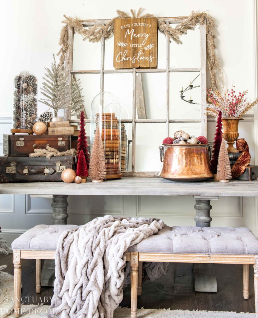 Christmas Decorating Ideas in Burgundy and Copper