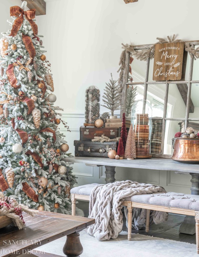 Christmas Decorating Ideas in Burgundy and Copper