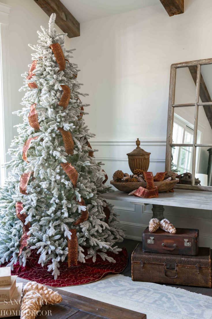 Christmas Decorating Ideas in Copper + Burgundy - Sanctuary Home Decor