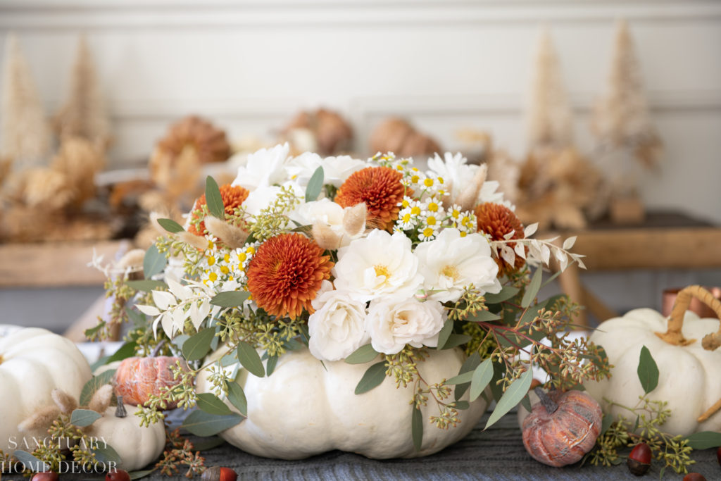 How To Set a Thanksgiving Table in Warm Fall Colors - Sanctuary Home Decor