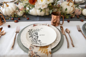 How To Set a Thanksgiving Table in Warm Fall Colors - Sanctuary Home Decor