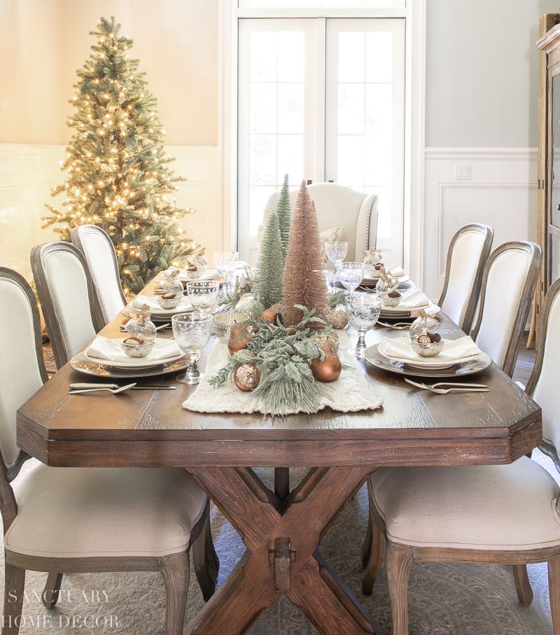 unique christmas table settings