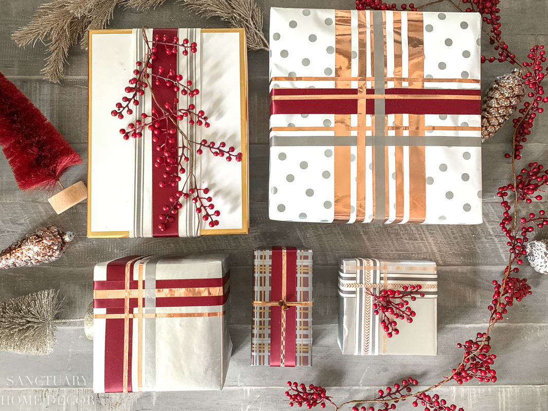 Easy Christmas Gift Wrapping Without Bows Sanctuary Home Decor
