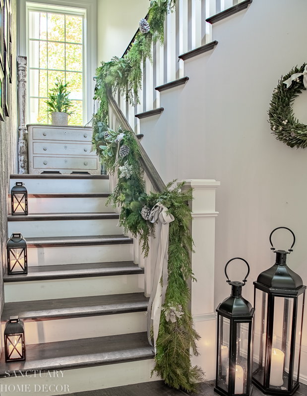 How To Put Garland On A Staircase Sanctuary Home Decor