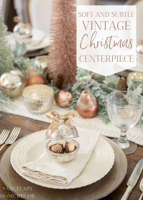 An Easy Christmas Centerpiece for a Long Table - Sanctuary Home Decor