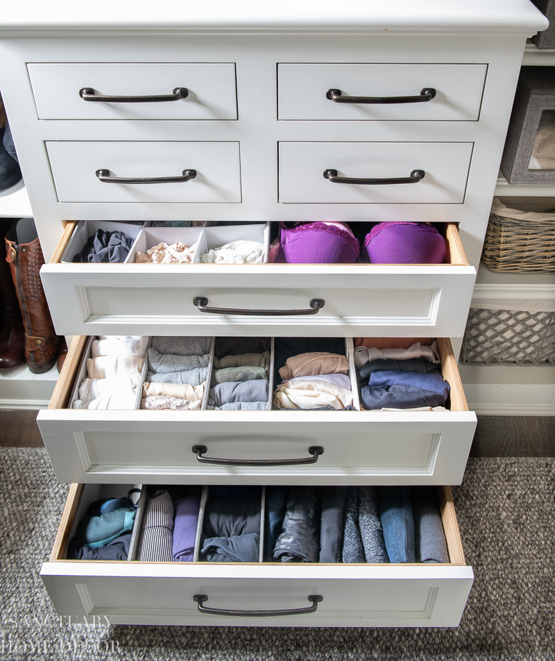 how to organize bras and tank tops in a drawer  Dresser drawers, Dresser  organization, Bedroom dresser organization