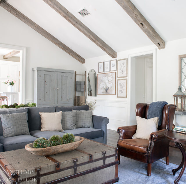 How to Decorate a Big Blank Wall Sanctuary Home Decor