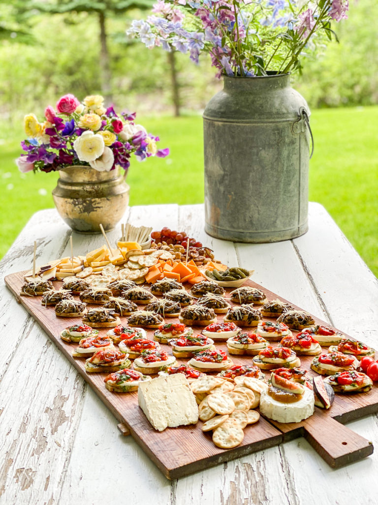 Simple Crostini and Cheese Board with Recipes