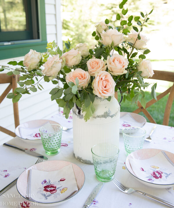 Easy DIY Rose Centerpiece for Under 20 Sanctuary Home Decor