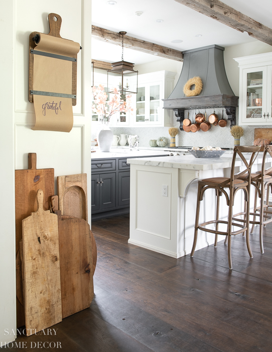 Kitchen Fall Decor - Simple & Neutral - Pine and Prospect Home